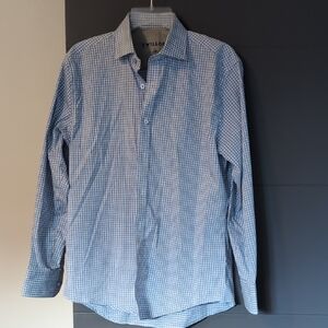 Twillory Cotton Blend Button Down Shirt Size 16 32/33 Tailored Fit